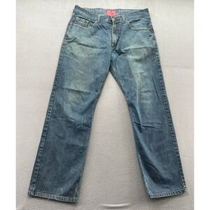 Jordan Craig Jeans Mens Straight Leg Medium Wash Denim 34x32 Baggy